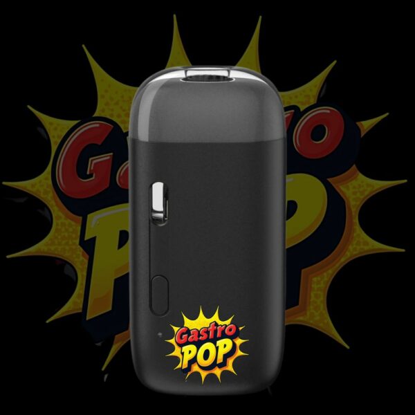 Gastro Pop disposable vape pen with explosive pop art-style logo