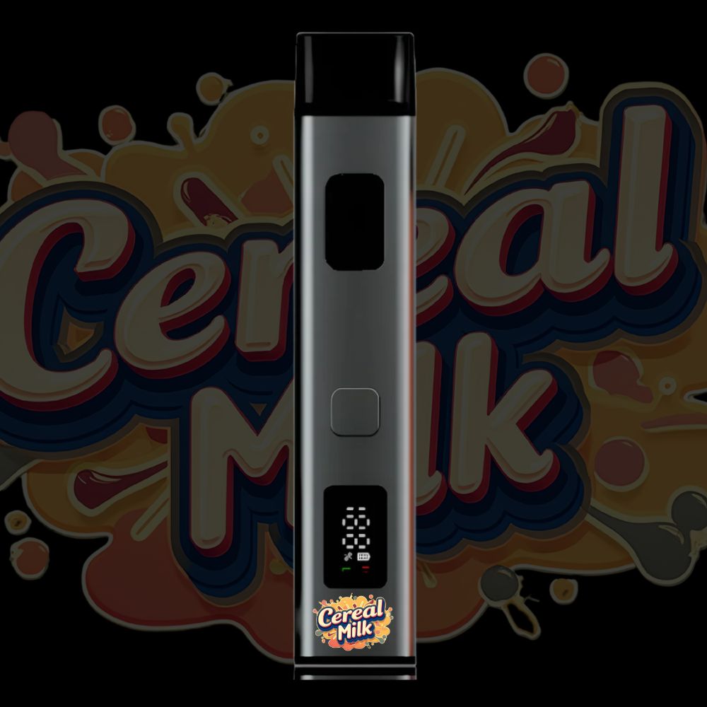 Cereal & Milk disposable vape pen with creamy cereal-style branding