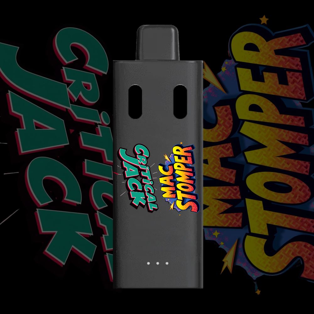 Critical Jack and Mac Stomper dual strain THC vape pen