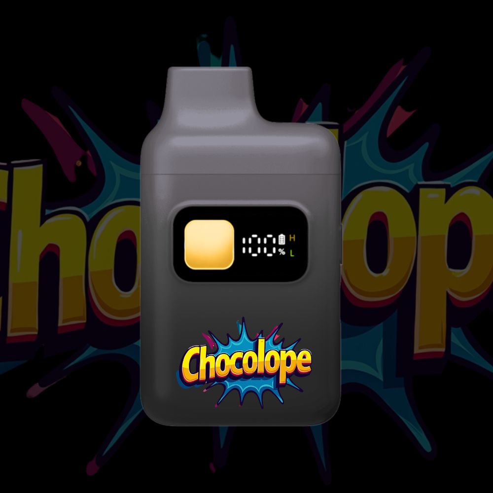 Chocolope THC vape pod – colorful logo on sleek device