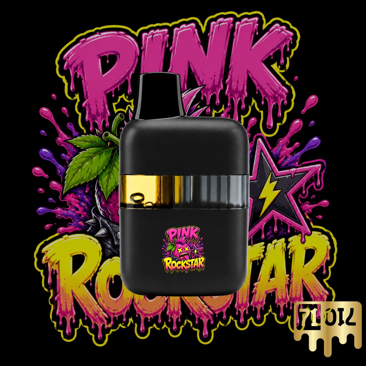 Pink Rockstar Vape Pen - 3G