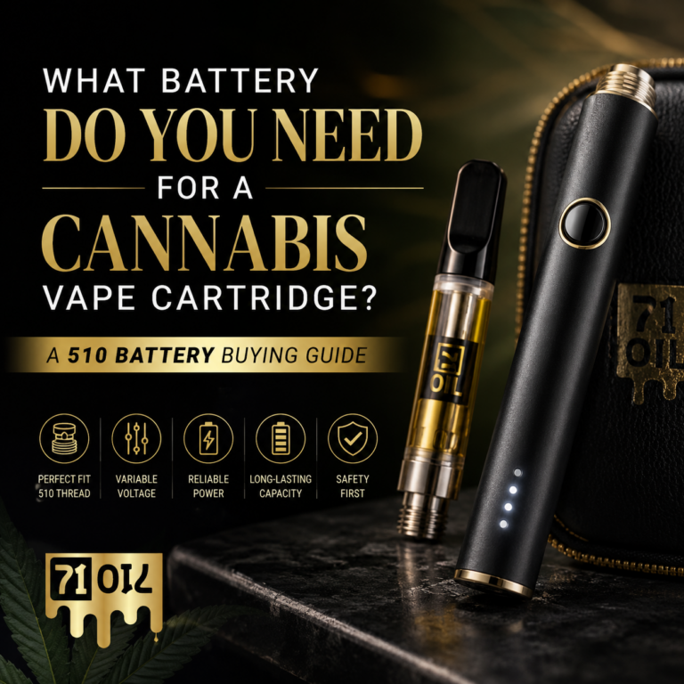 510 battery and cannabis vape cartridge for choosing a compatible cannabis cartridge battery
