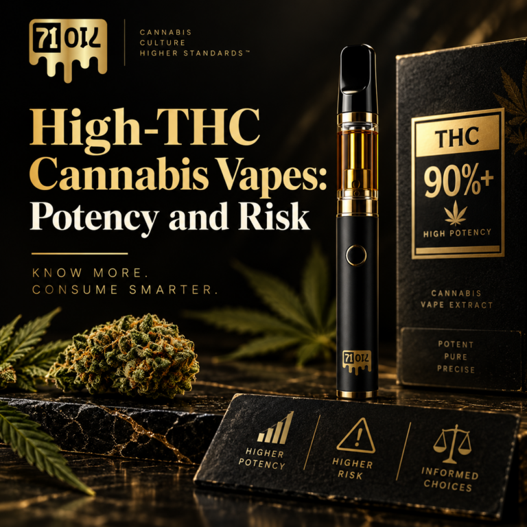 High-THC cannabis vape potency and risk guide by 71 Oil