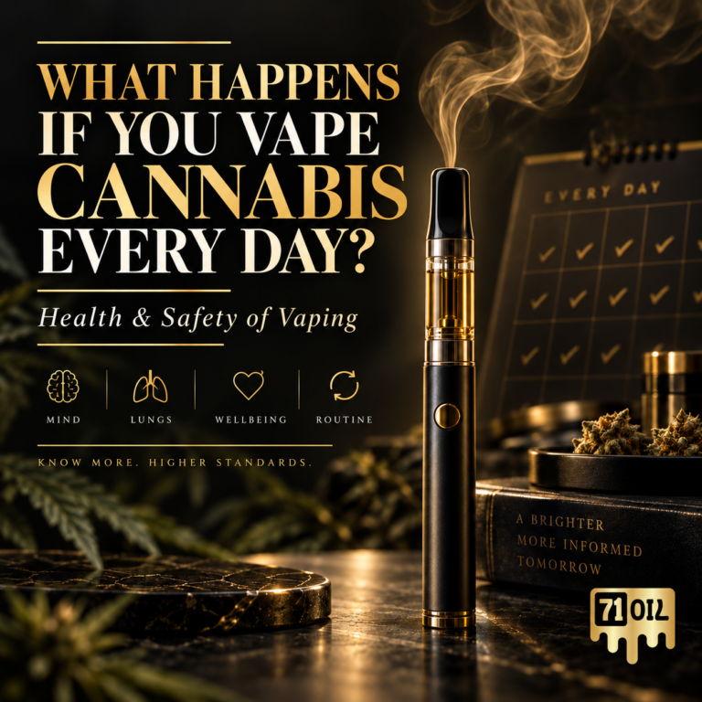 What happens if you vape cannabis every day health and safety guide by 71 Oil