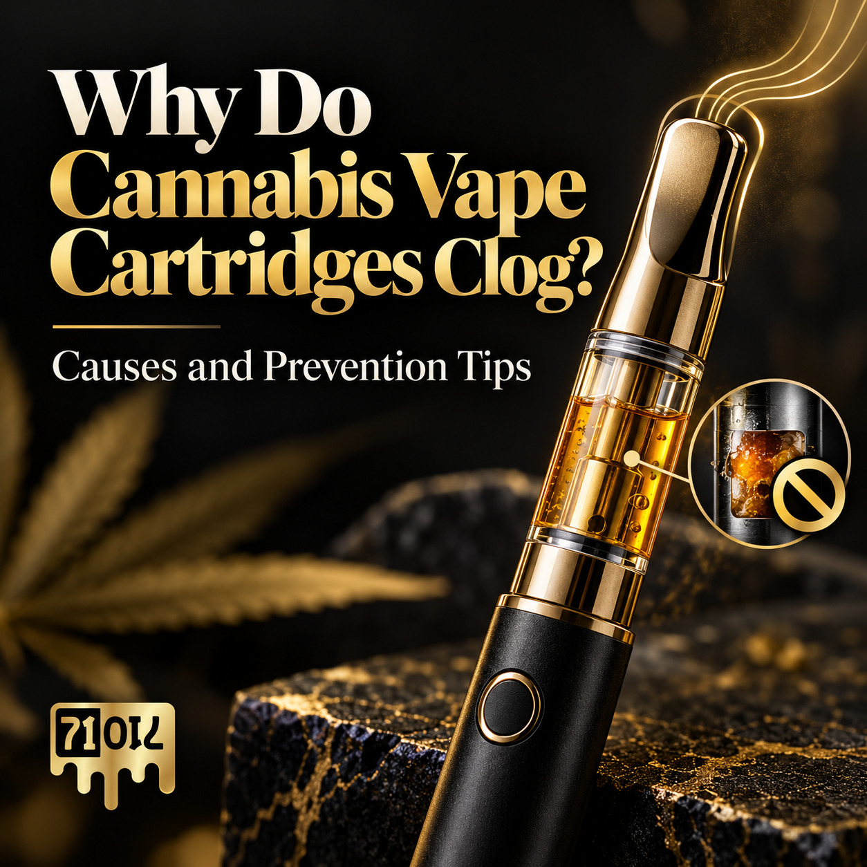 Steps to troubleshoot a clogged cannabis vape cartridge and restricted airflow
